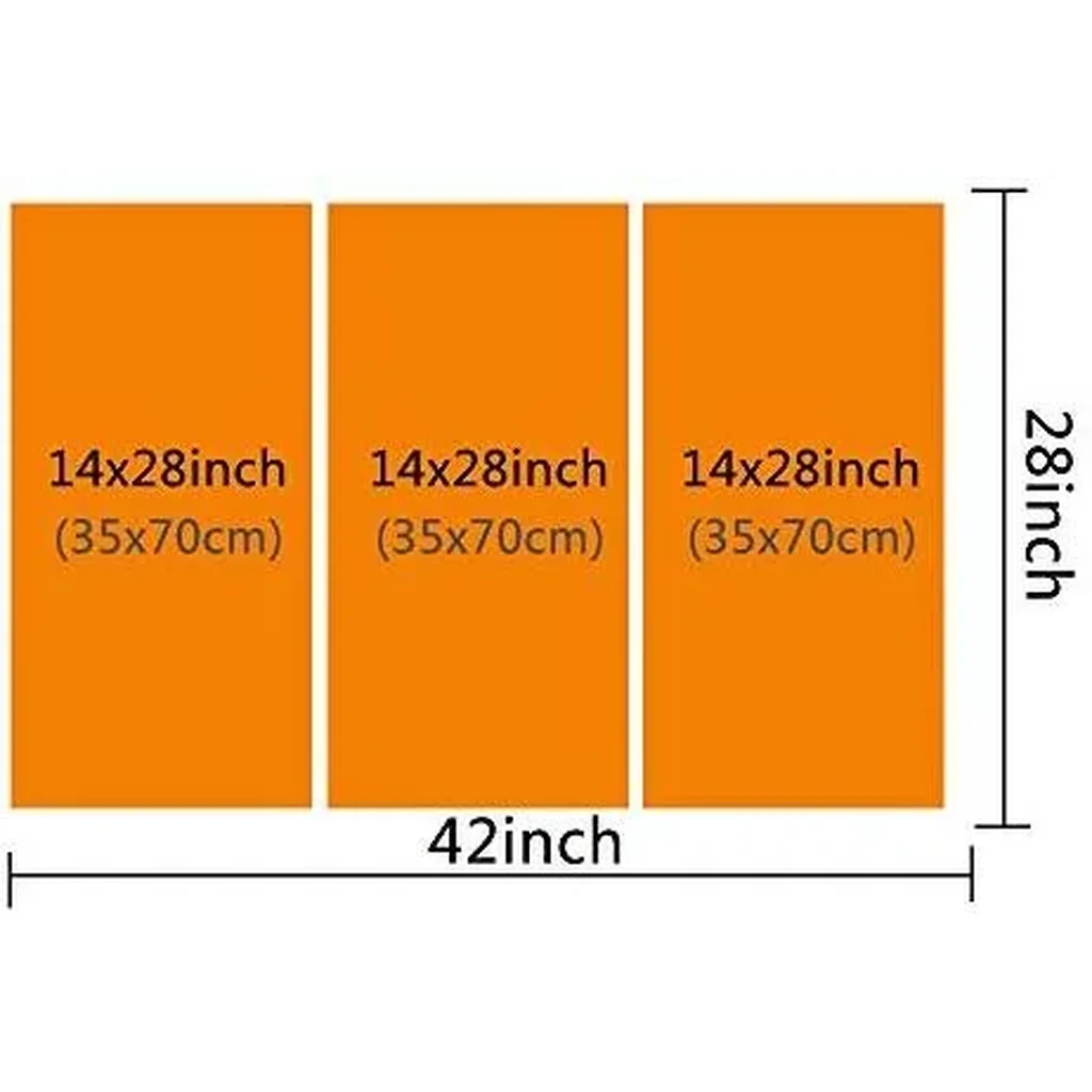 ALAYRA City Skyline on Canvas 28 x 14 x 3 panels Multi Artwork-14 01 - Image 5