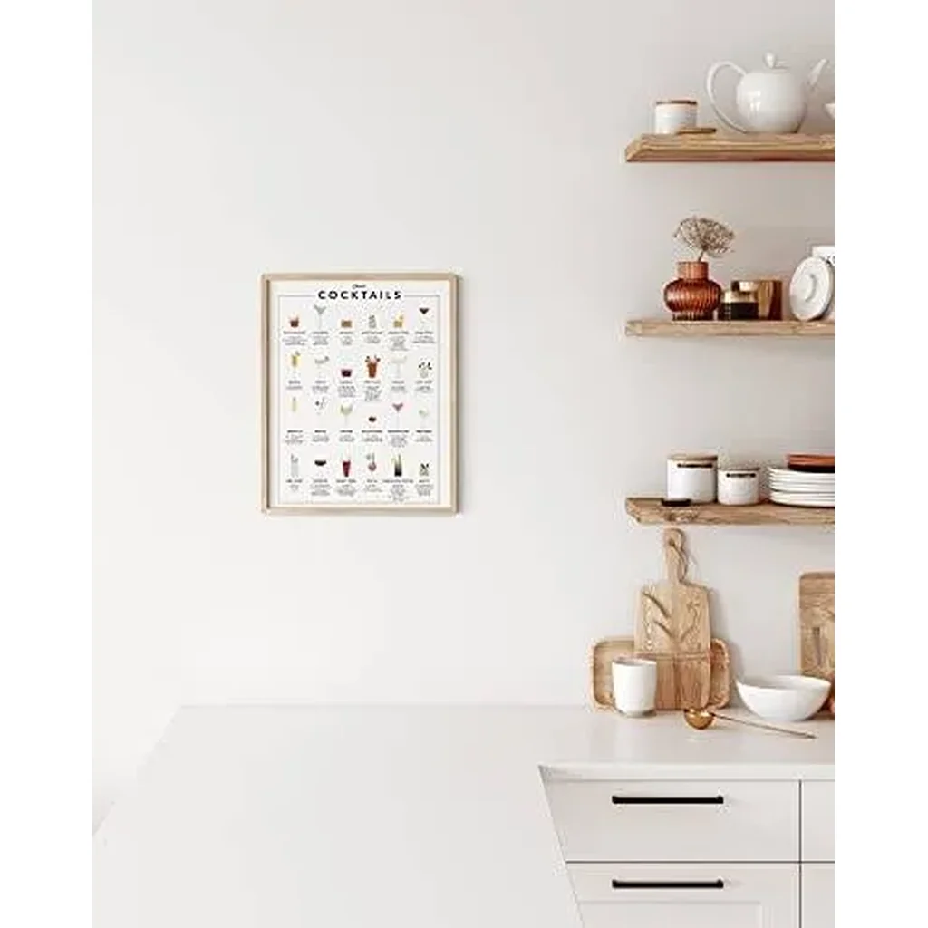 ALAYRA Cocktail Mixology Wall Art Print - Poster, Kitchen, Office, Unframed/Frameable, 12x16 01 - Image 4
