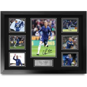 ALAYRA Cole Palmer Chelsea Gifts Printed Signed Autograph Picture for Football Fans and Supporters - A2 Framed 01