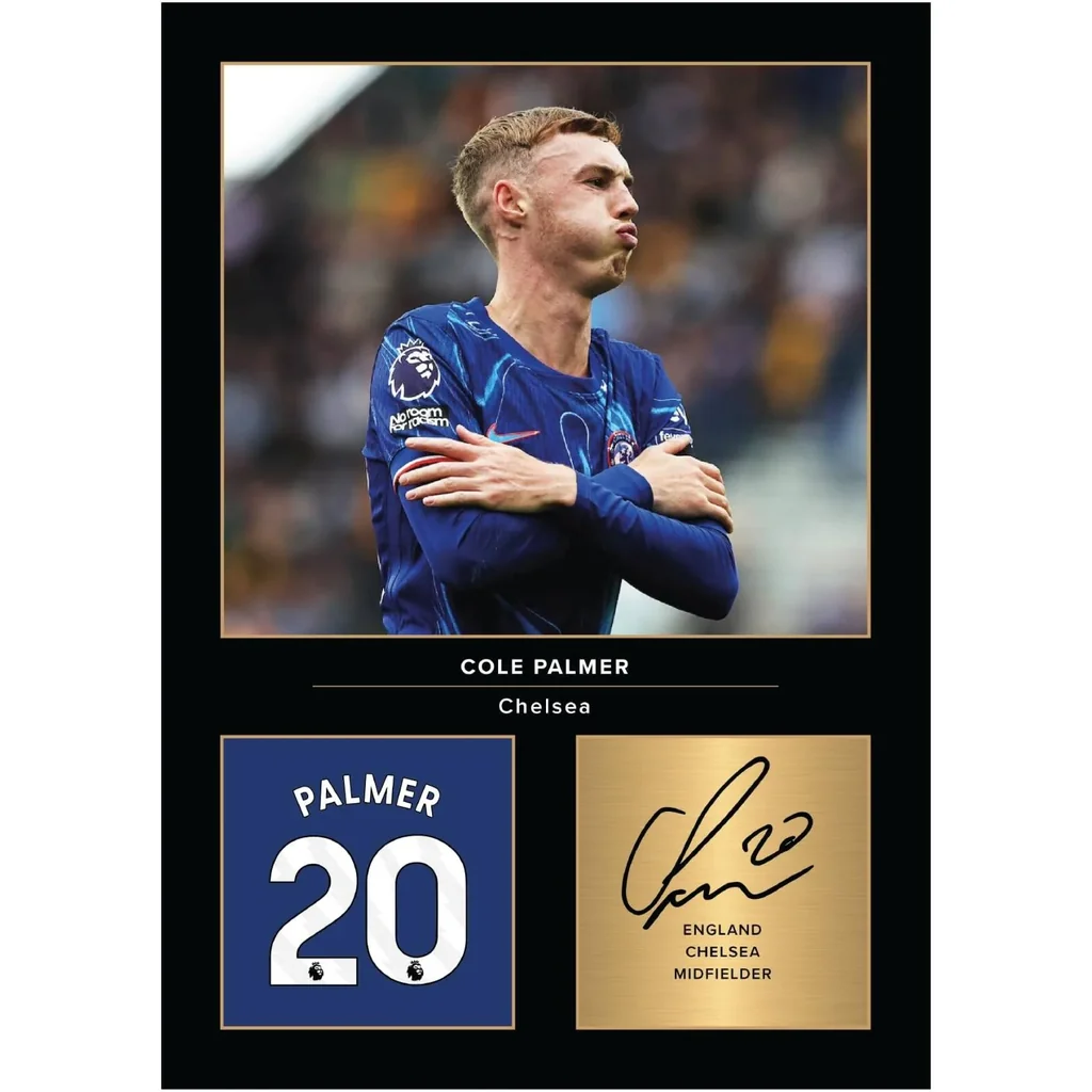 ALAYRA Cole Palmer Chelsea Signed A4 Printed Photo Picture Display Gift For Chelsea Fans Digitally Reproduced Signature Unframed 01