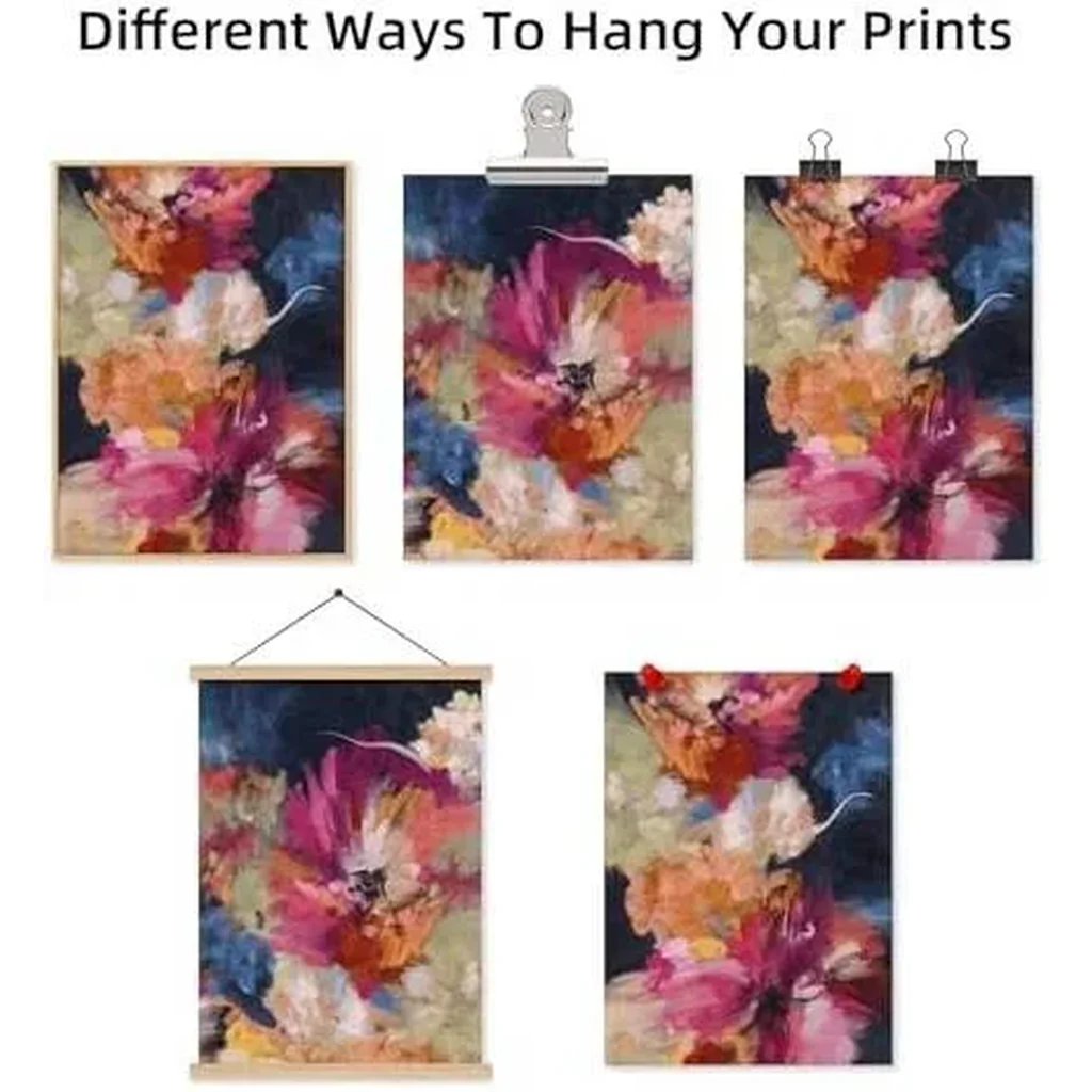 ALAYRA Colorful Flowers Prints - 16x24 (Unframed) 01 - Image 5