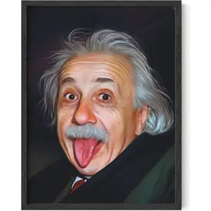 ALAYRA Cool Posters for Guys Bedroom - Meme Posters for Boys Room, Funny Wall Decor, Albert Einstein Wall Art, Albert Einstein Poster, Posters for Room Aesthetic Men (Unframed 12x16) 01