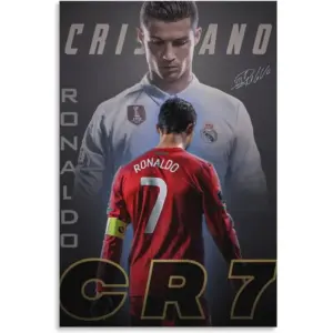 ALAYRA Cristiano Ronaldo Poster 1 Canvas Poster Unframed 16x24 inches (40x60cm) 01