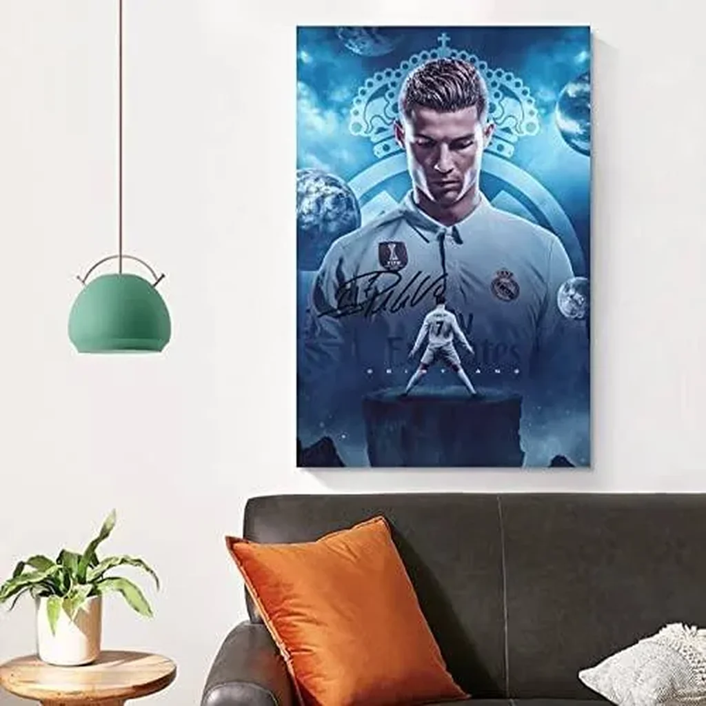 ALAYRA Cristiano Ronaldo Poster 3 Canvas Poster Unframed 12x18 inches (30x45 cm) 01 - Image 3