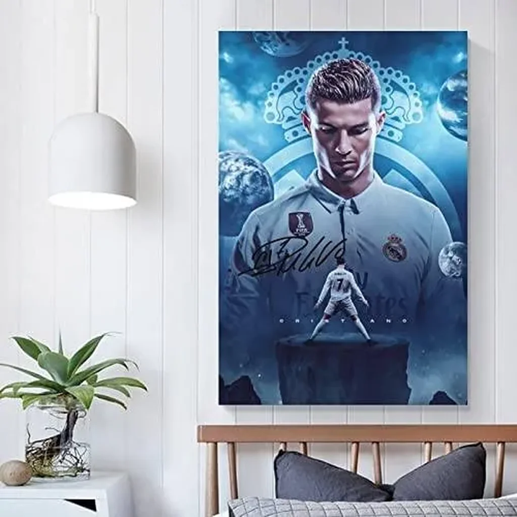 ALAYRA Cristiano Ronaldo Poster 3 Canvas Poster Unframed 12x18 inches (30x45 cm) 01 - Image 4