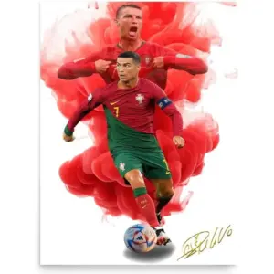 ALAYRA Cristiano Ronaldo Poster Wall Art Canvas Print Poster Home Decor Canvas Poster Unframe 16x24inch(40x60cm) 01