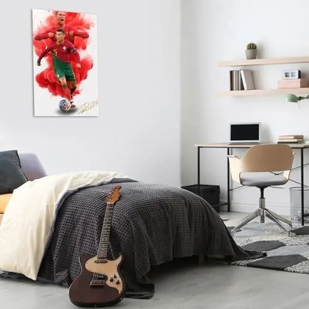 ALAYRA Cristiano Ronaldo Poster Wall Art Canvas Print Poster Home Decor Canvas Poster Unframe 16x24inch(40x60cm) 01 - Image 2