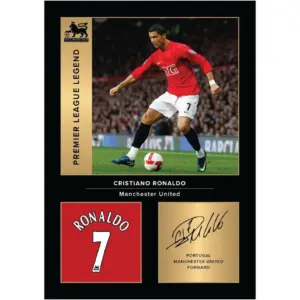 ALAYRA Cristiano Ronaldo United Legends Signed A4 Printed Photo Picture Display Gift For United Fans Digitally Reproduced Signature Unframed 01