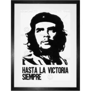 ALAYRA Cuba Che Guevara Icon Revolution Victory Framed Wall Art Print 01
