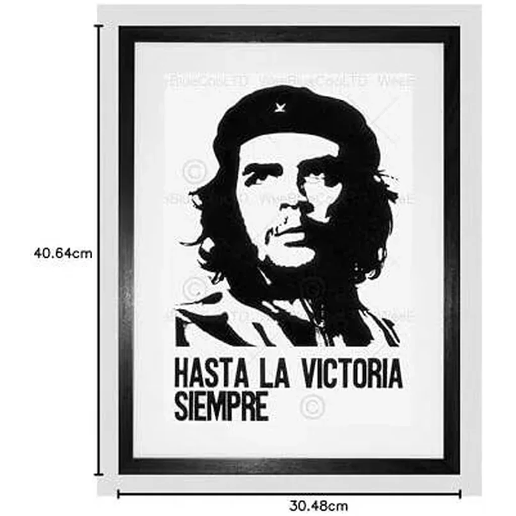 ALAYRA Cuba Che Guevara Icon Revolution Victory Framed Wall Art Print 01 - Image 4