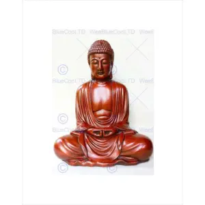ALAYRA Cultural Religion Icon Buddha Statue Buddhism Karma Wall Art Print 01