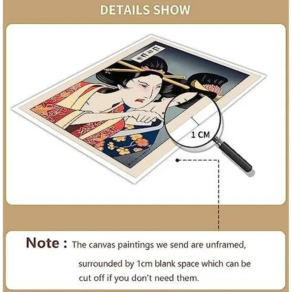 ALAYRA Cute Funny Japanese Cat Wall Art Set of 2-16x24in, Vintage Japanese Geisha Yelling at Cat Aesthetic Posters, Fun Asian Anime Meme Prints Painting, Oriental Style Kitchen Wall Decor Unframed 01 - Image 2