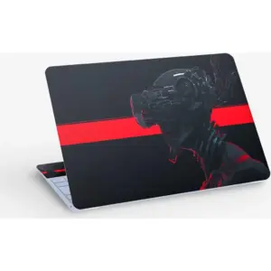 ALAYRA Cyberpunk Soldier Sci Fi, Laptop Skin Sticker Decal, 13.3 14 15 15.4 15.6 Inch Laptop Universal Vinyl Skin Sticker Cover, Dustproof, Waterproof, Decal Protector With Free 2 Wrist Pads 01