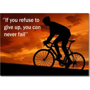 ALAYRA Cycling L A3 Unframed Biking Motivation Inspiration Sport Quote Poster Determination Train Hard Photo Dont Give Up Picture 01