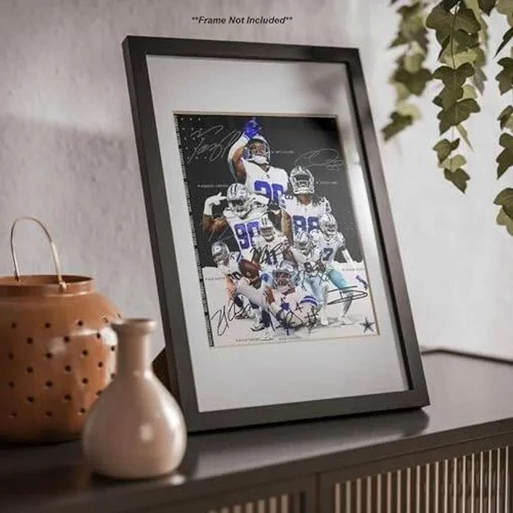 ALAYRA Dak Prescott Tony Pollard Micah Parsons Lamb Martin Lawrence Turpin Signed Photo Autograph Print Wall Art Home Decor 01 - Image 5