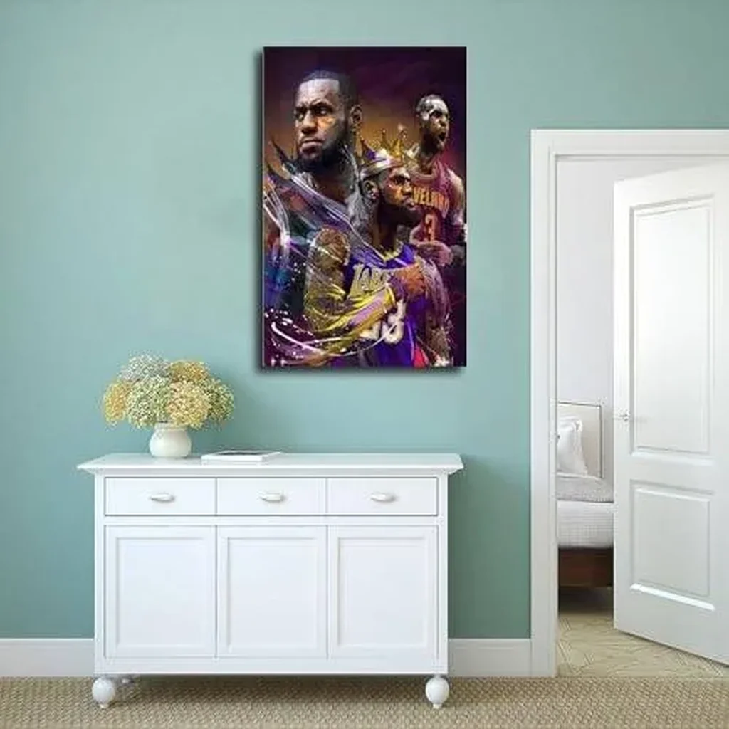 ALAYRA dalouh LeBron Poster Ja Baskerball Portrait Art Canvas Poster Bedroom Decor Sports Landscape Office Room Decor Gift Unframe16x24inch(40x60cm) 01 - Image 2