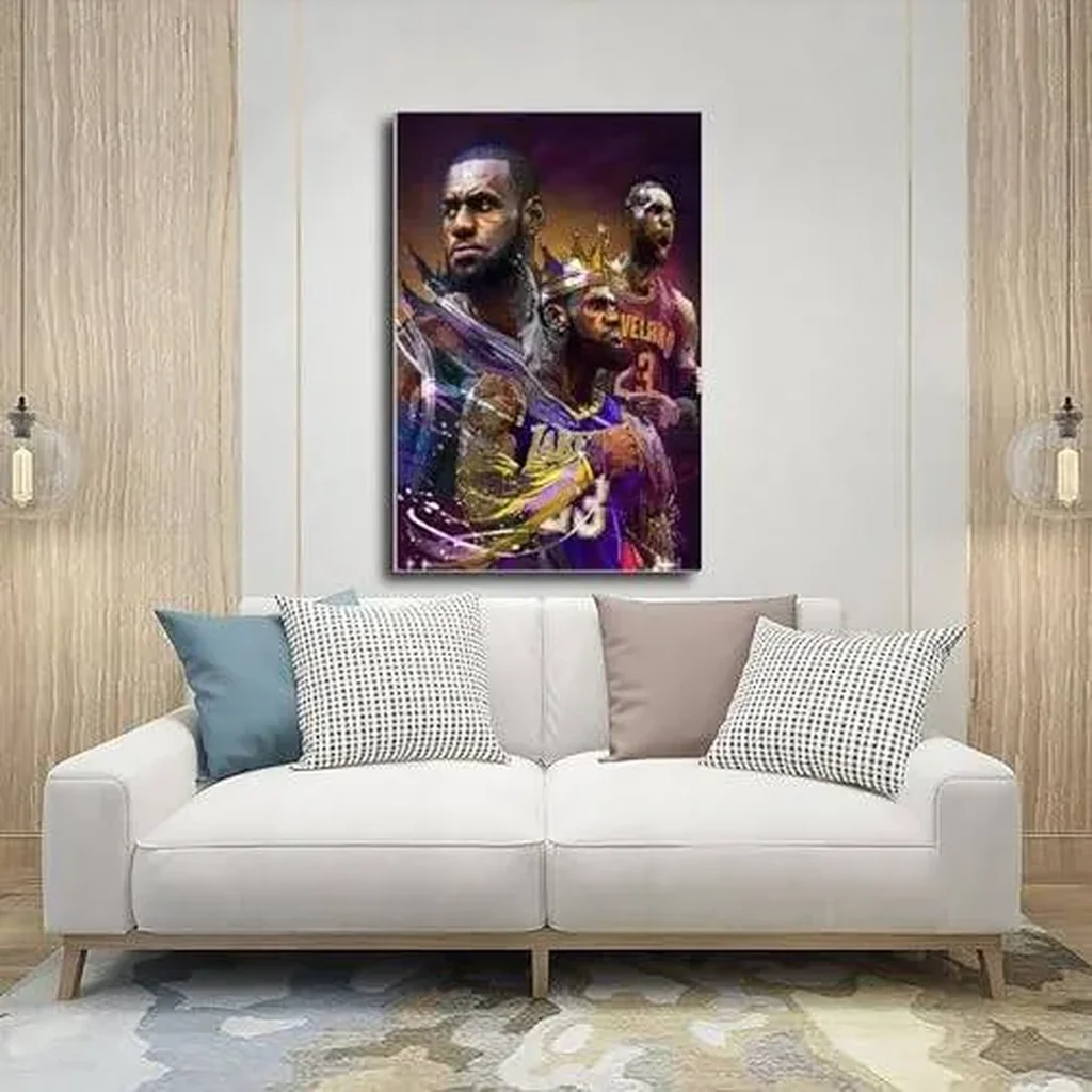 ALAYRA dalouh LeBron Poster Ja Baskerball Portrait Art Canvas Poster Bedroom Decor Sports Landscape Office Room Decor Gift Unframe16x24inch(40x60cm) 01 - Image 3
