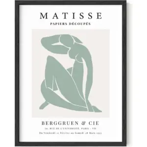 ALAYRA Danish Pastel Aesthetic Matisse Print - Matisse Poster Aesthetic Wall Decor, Unframed 12"x16" 01