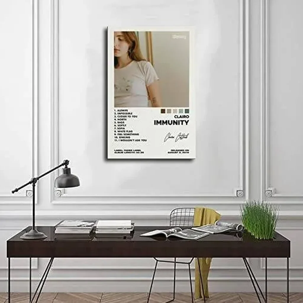 ALAYRA Darxan Clairo Poster Immunity Album Cover Canvas Bedroom Decor Sports Landscape Office Room Gift Unframe-style 12x18inch(30x45cm) 01 - Image 2