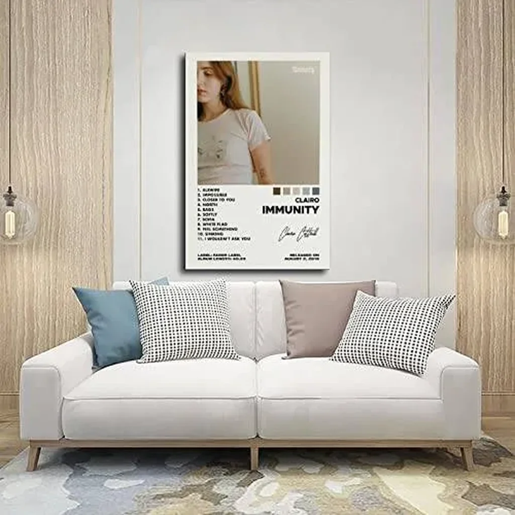 ALAYRA Darxan Clairo Poster Immunity Album Cover Canvas Bedroom Decor Sports Landscape Office Room Gift Unframe-style 12x18inch(30x45cm) 01 - Image 4