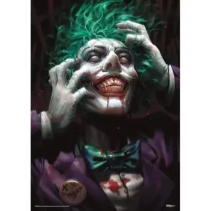 ALAYRA DC Comics Joker DCeased Zombie Attack Durable 17 x 24 Wall Art NOT Made of Paper Officially Licensed Collectible 01