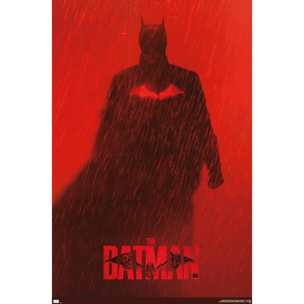 ALAYRA DC Comics Movie The Batman - Batman Teaser One Sheet Wall Poster, 22.375" x 34", Premium Unframed Version 01
