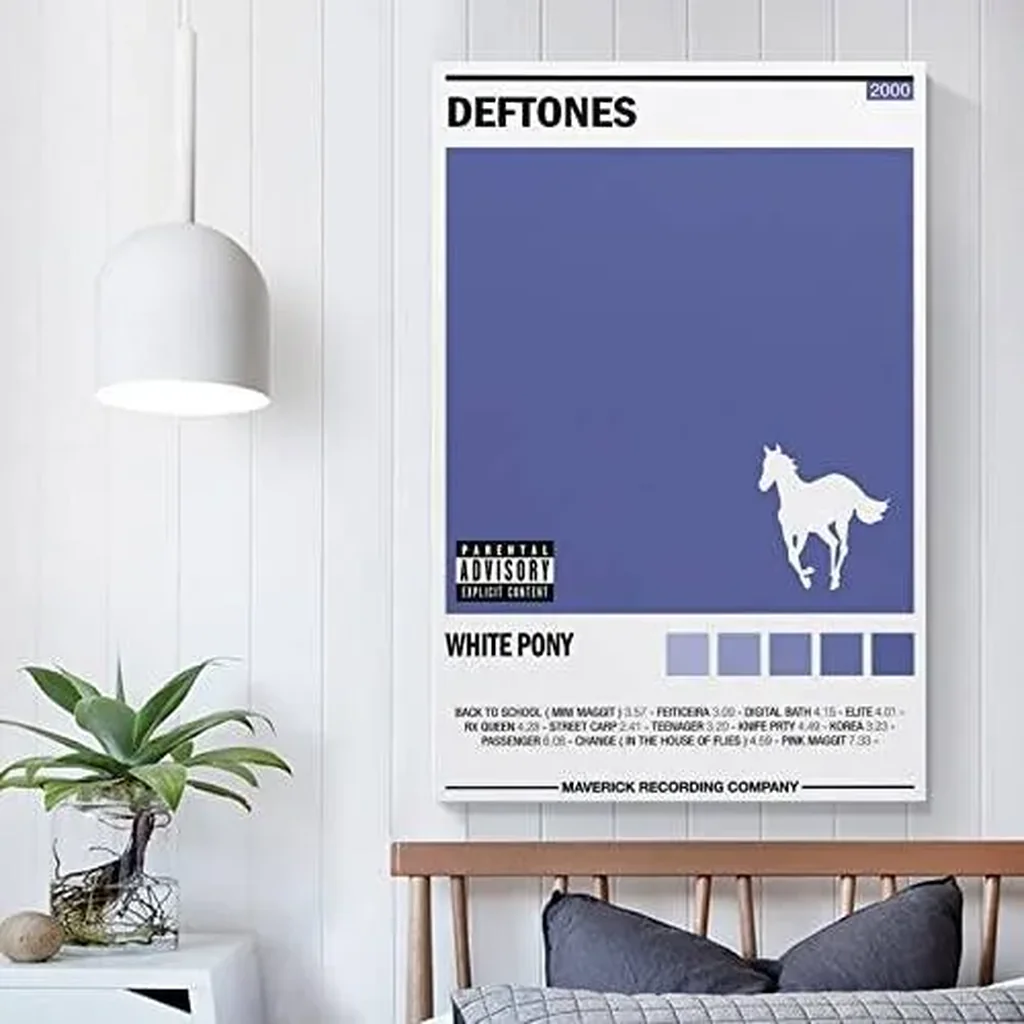 ALAYRA Deftones WHITE PONY Canvas Poster Bedroom Decoration Landscape Office Valentine's Birthday Gift Unframe-style12x18inch(30x45cm) 01 - Image 3