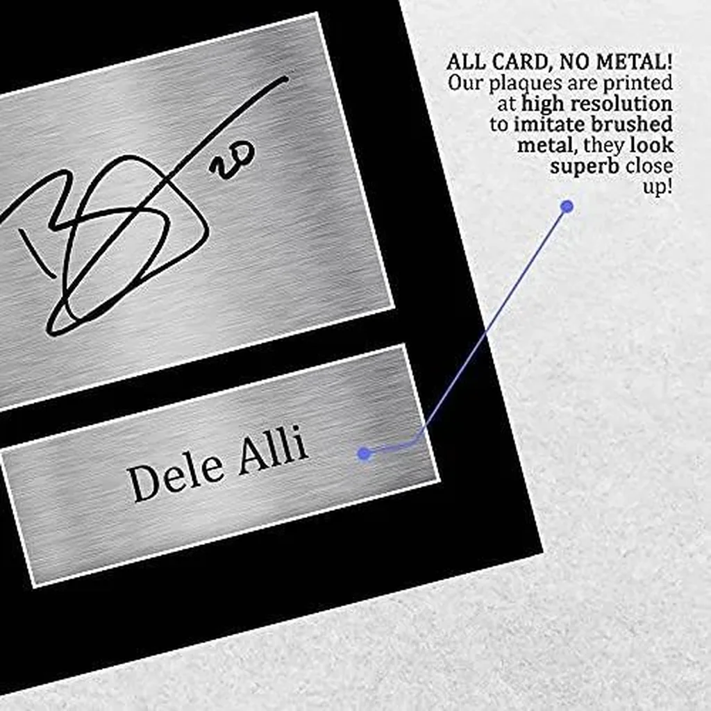 ALAYRA DELE Alli A4 Unframed Signed Printed Autographs Picture Print Photo Display Gift For Tottenham Hotspur Football Fans 01 - Image 2