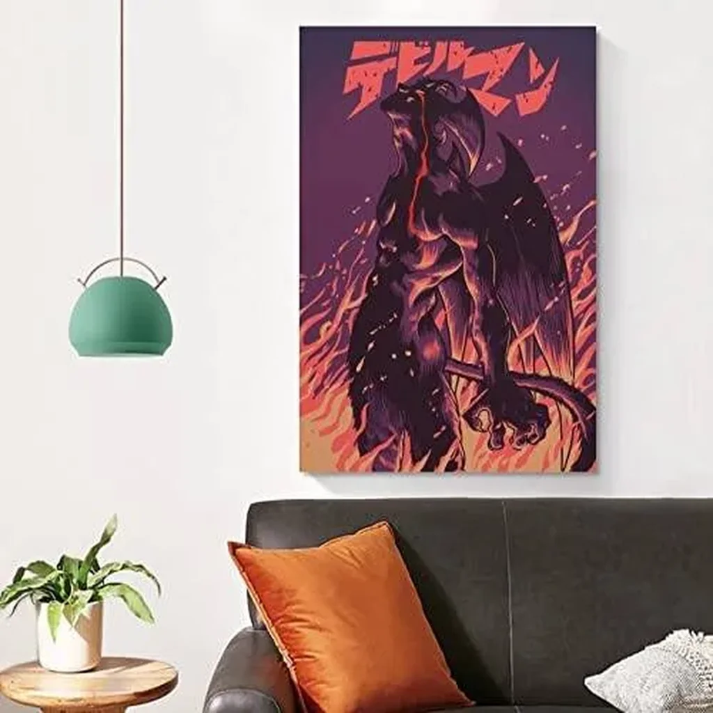 ALAYRA Devilman Crybaby Canvas Print Home Decorations Posters For Room Aesthetic Wall Art Poster Unframe 12x18inch(30x45cm) 01 - Image 2