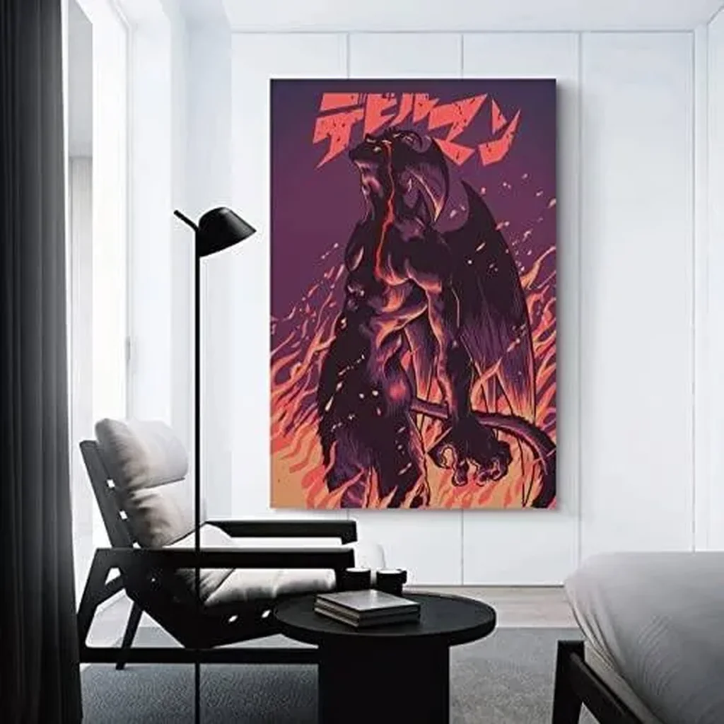 ALAYRA Devilman Crybaby Canvas Print Home Decorations Posters For Room Aesthetic Wall Art Poster Unframe 12x18inch(30x45cm) 01 - Image 3