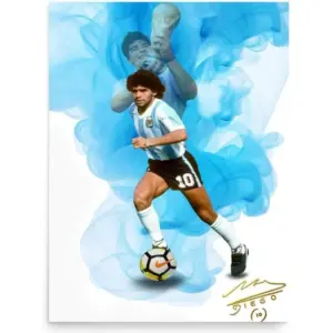 ALAYRA Diego Maradona Poster Soccer Poster Soccer Room Decor Soccer Gifts For Boys Soccer Decor For Boys Room Soccer Posters For Boys Bedroom Art Prints Unframed 16x24 Poster 01