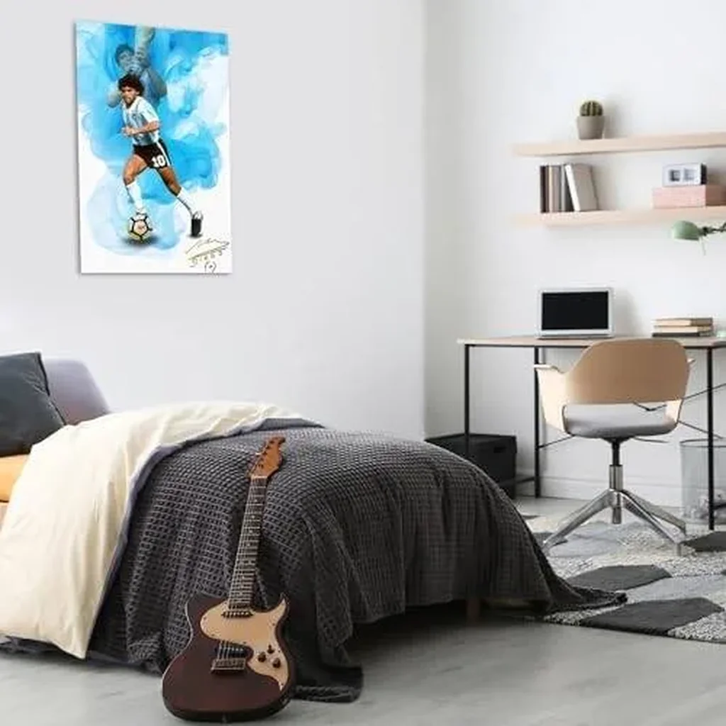 ALAYRA Diego Maradona Poster Soccer Poster Soccer Room Decor Soccer Gifts For Boys Soccer Decor For Boys Room Soccer Posters For Boys Bedroom Art Prints Unframed 16x24 Poster 01 - Image 2
