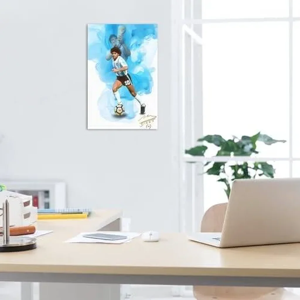 ALAYRA Diego Maradona Poster Soccer Poster Soccer Room Decor Soccer Gifts For Boys Soccer Decor For Boys Room Soccer Posters For Boys Bedroom Art Prints Unframed 16x24 Poster 01 - Image 4
