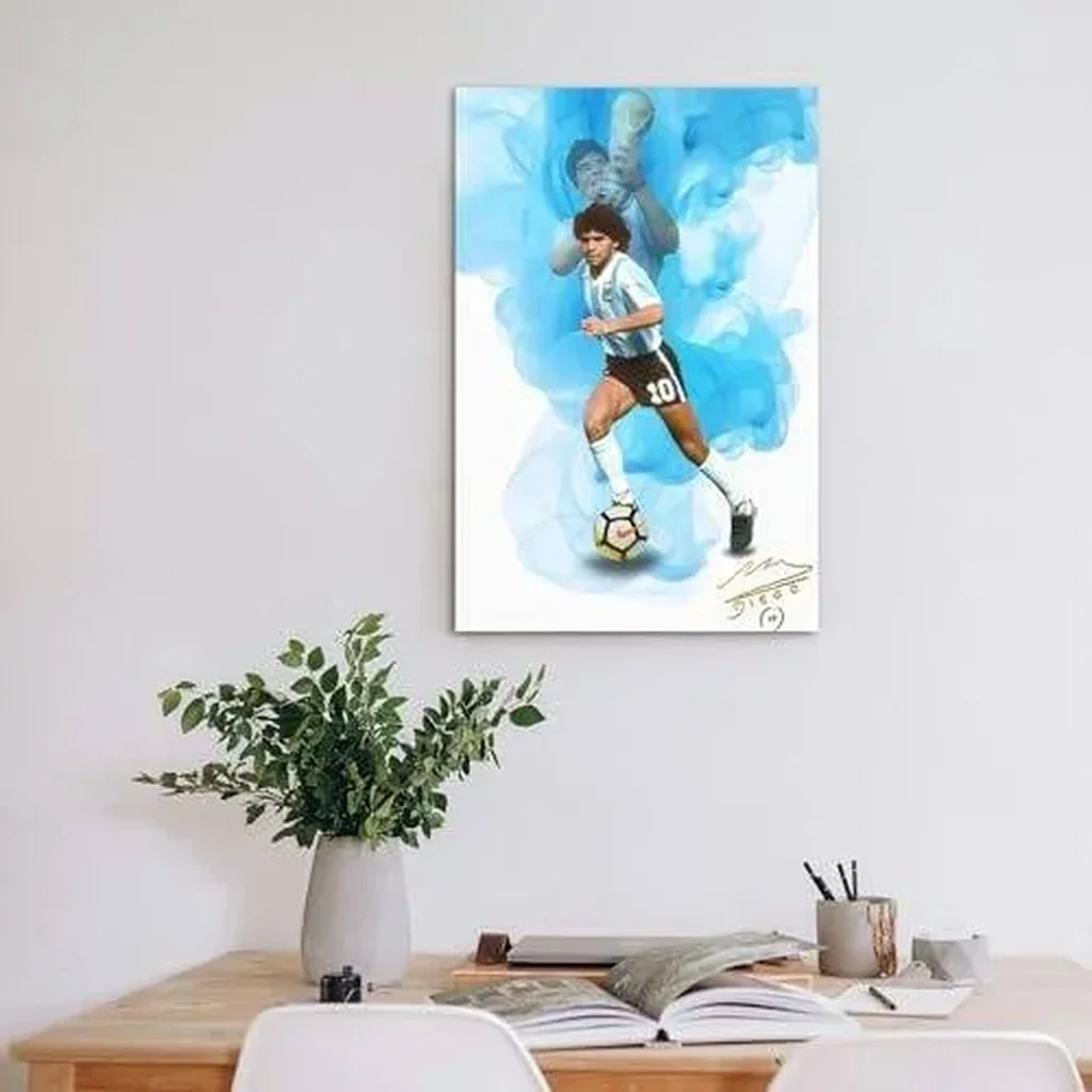 ALAYRA Diego Maradona Poster Soccer Poster Soccer Room Decor Soccer Gifts For Boys Soccer Decor For Boys Room Soccer Posters For Boys Bedroom Art Prints Unframed 16x24 Poster 01 - Image 5