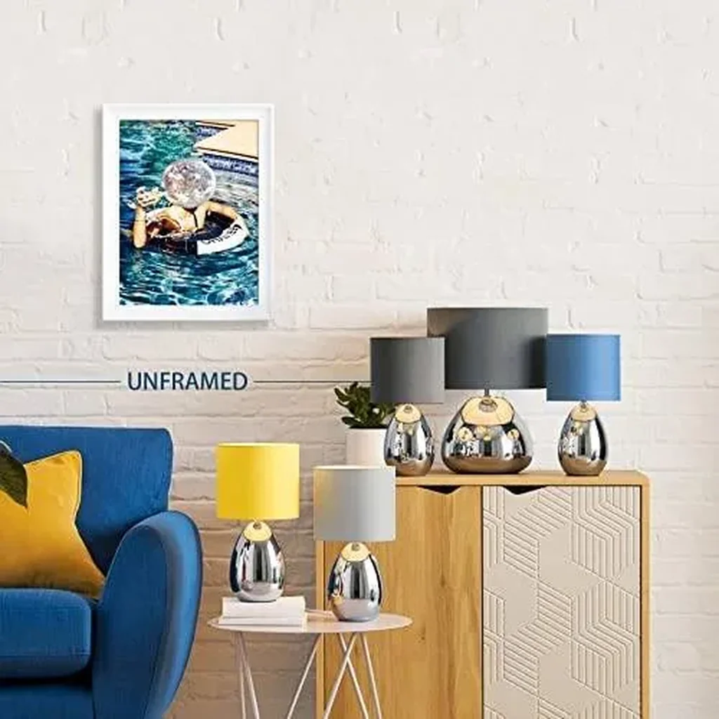 ALAYRA Disco Ball Decor Funky Preppy Posters Blue Cocktail Wall Art Room Aesthetic Boys GirlsTeen Wall Decor, For Bedroom Dormitory Bathroom Dining Room Bar Cart Decor (Disco12x16in Unframed) 01 - Image 5