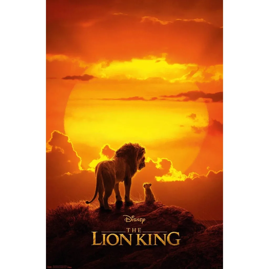 ALAYRA Disney The Lion King - Mufasa And Simba Wall Poster, 22.375" x 34", Unframed Version 01