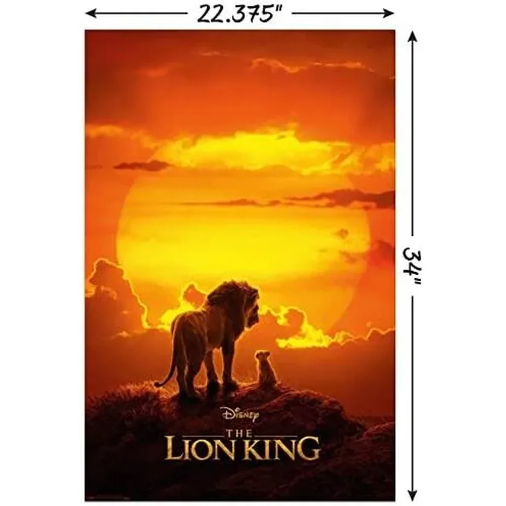 ALAYRA Disney The Lion King - Mufasa And Simba Wall Poster, 22.375" x 34", Unframed Version 01 - Image 2
