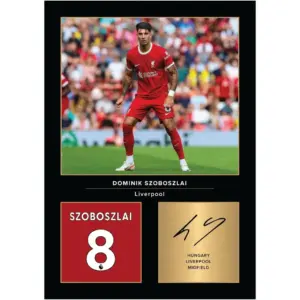 ALAYRA Dominik Szoboszlai Signed A4 Printed Photo Picture Display Gift For Liverpool Fans Digitally Reproduced Signature Unframed 01