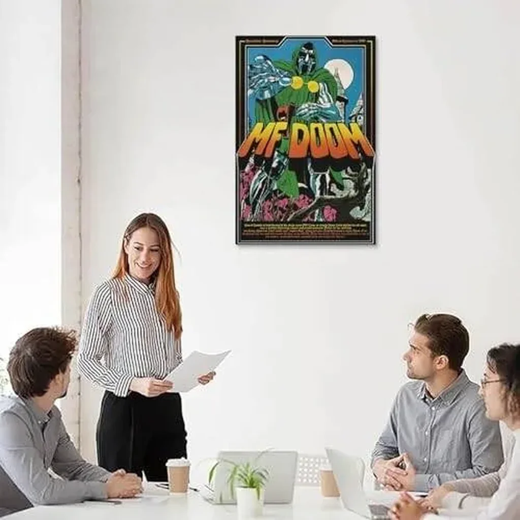 ALAYRA Doom Doomsday Album Hip-hop Comic Music Poster for Room Aesthetic Canvas Wall Art Bedroom, Living Room (Unframe 07, 12x18 inch) 01 - Image 3
