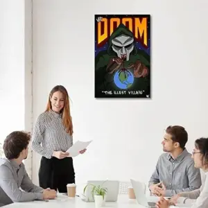 ALAYRA Doom Poster Home Decor Rapper Posters Hd Canvas Music Wall Art Hanging Picture Print Living Room Bedroom Decorative Painting (A, 12x18in Unframe) 01