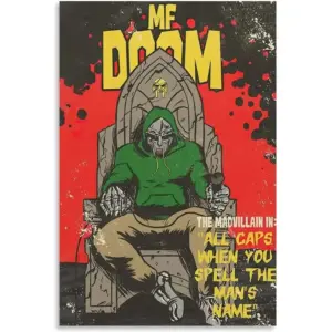 ALAYRA Doom Retro Poster HD Print Posters & Prints on Canvas Wall Art Poster for Room Decor Doom Unframe 12x18inch(30x45cm) 01