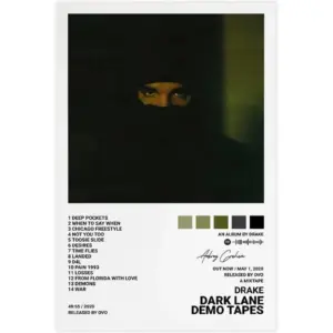 ALAYRA Drake Dark Lane Demo Tapes Album Cover Poster Wall Art Print Decor Canvas for Room Aesthetic Unframed 12x18inch (30x45cm) 01