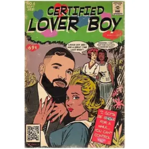 ALAYRA Drake Poster Certified Lover Boy Music Album Posters Aesthetics Room HD Print Canvas Wall Art Home Decor 16x24 inch Unframed 01
