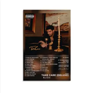 ALAYRA Drake Poster Drake Music Album Cover Posters For Room Aesthetic Music Canvas Wall Art Music Wall Decor For Rooms Unframe-style 12x18inch(30x45cm) 01