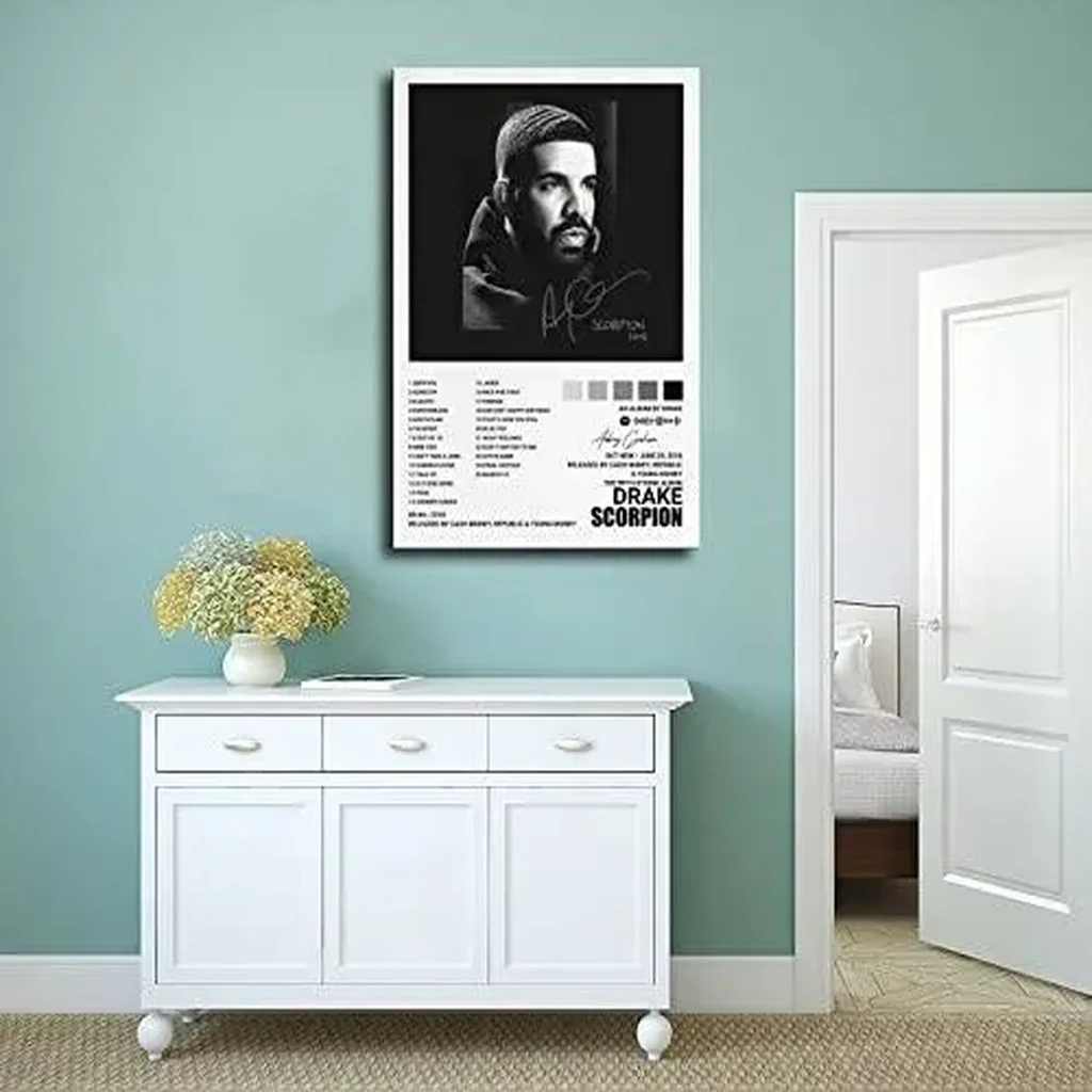 ALAYRA Drake Poster Scorpion Album Cover Posters Wall Art Print Decor Canvas Posters for Room Aesthetic Unframe12x18inch(30x45cm) 01 - Image 3