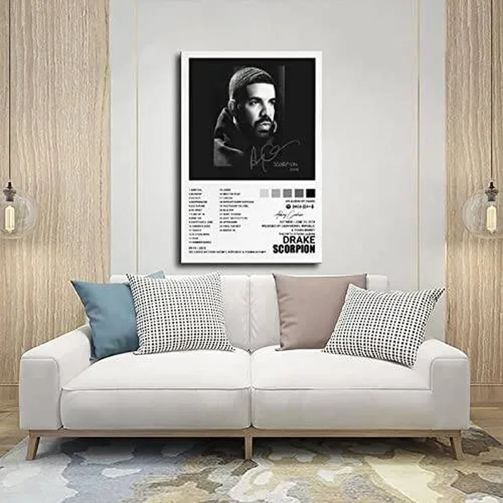 ALAYRA Drake Poster Scorpion Album Cover Posters Wall Art Print Decor Canvas Posters for Room Aesthetic Unframe12x18inch(30x45cm) 01 - Image 4