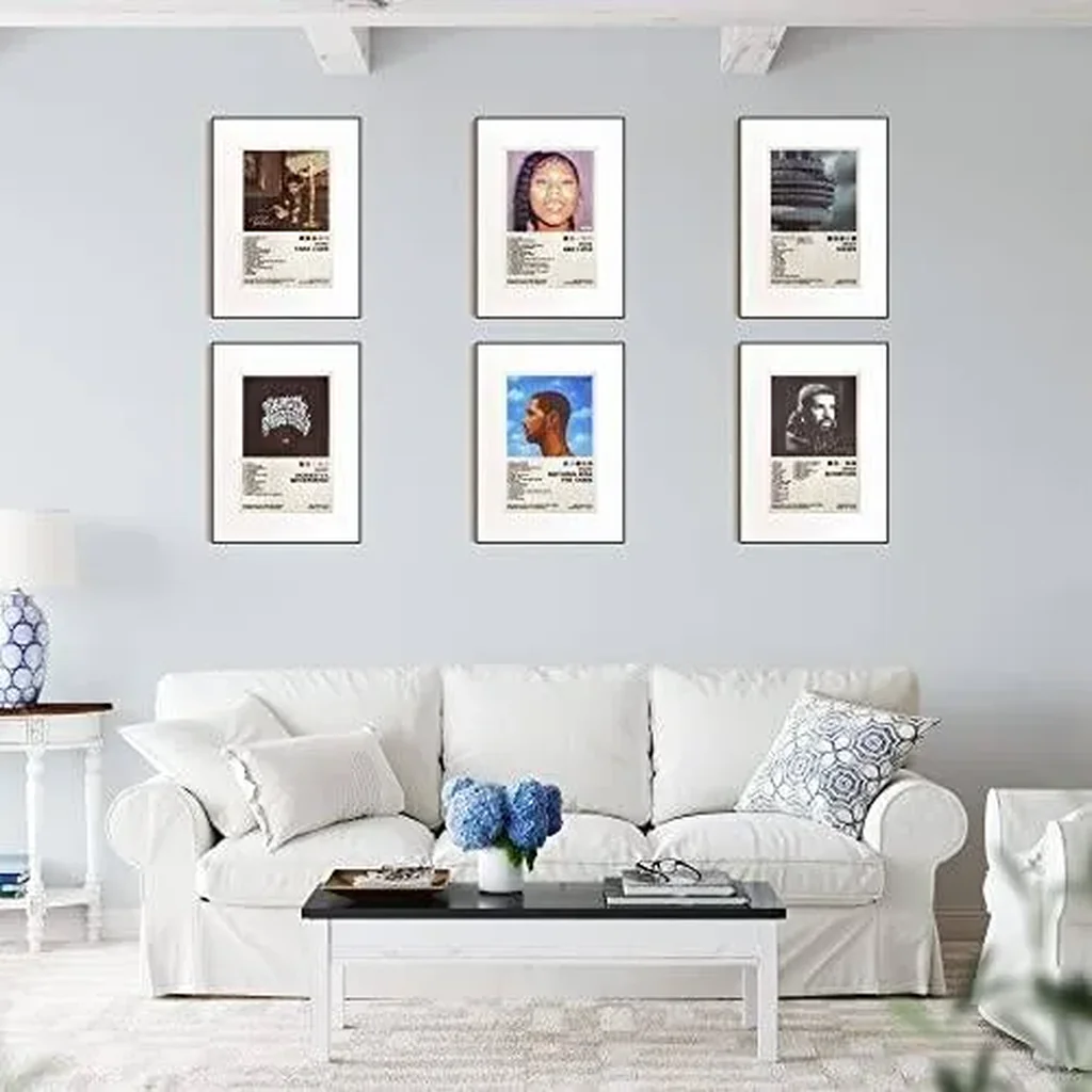 ALAYRA Drake Poster Set of 6 Album Cover Posters 8 by 12 inch Music Posters for Room Aesthetic Canvas Wall Art for Teens Room Decor UNFRAMED (Drake) 01 - Image 3
