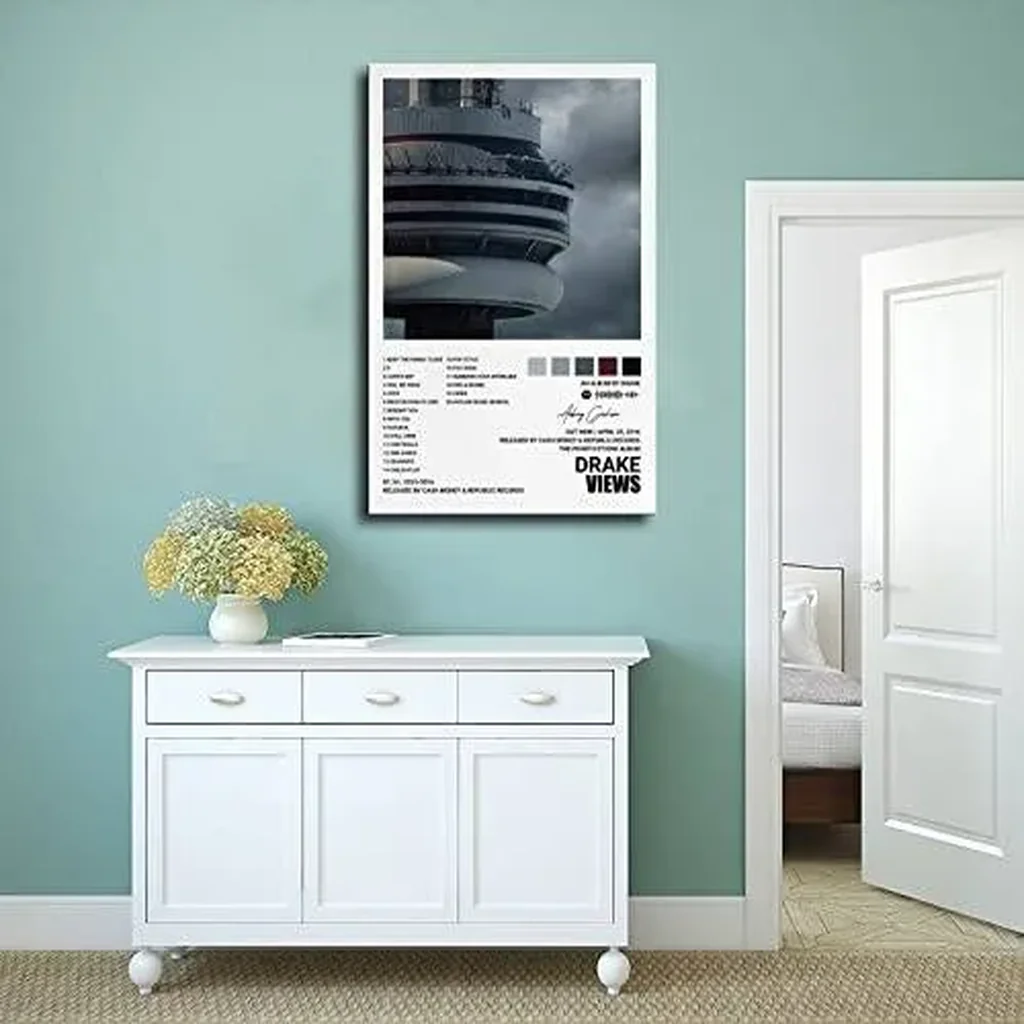 ALAYRA Drake Views Album Cover Poster Wall Art Print Decor Canvas for Room Aesthetic Unframed 16x24inch (40x60cm) 01 - Image 3