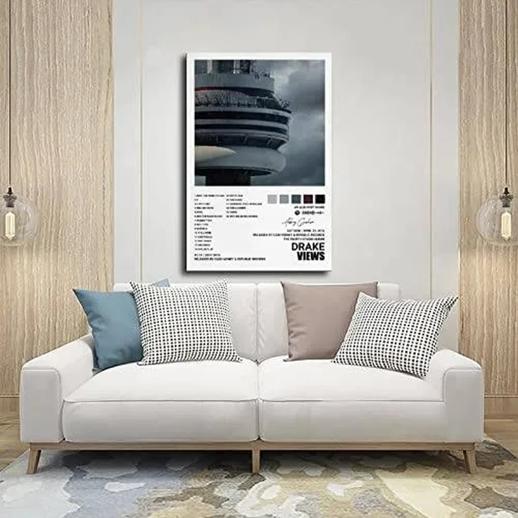 ALAYRA Drake Views Album Cover Poster Wall Art Print Decor Canvas for Room Aesthetic Unframed 16x24inch (40x60cm) 01 - Image 4