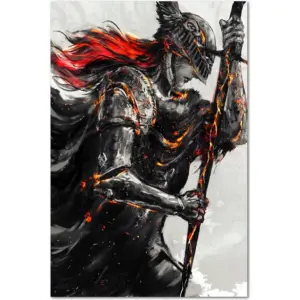 ALAYRA Elden Ring Gaming Poster Malenia Canvas Print Collection Gift for Game Fans 12x18 Inch Unframed 01